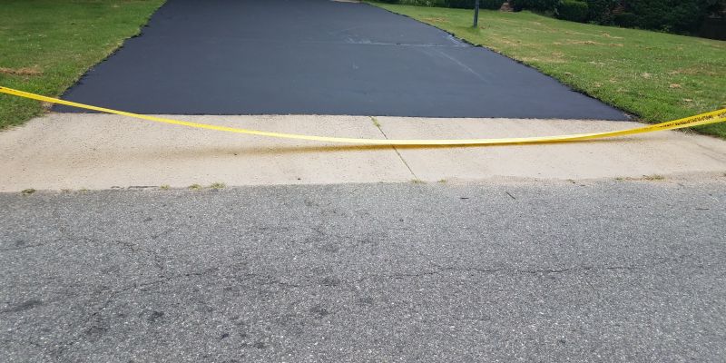 Completed Sealcoated Driveway
